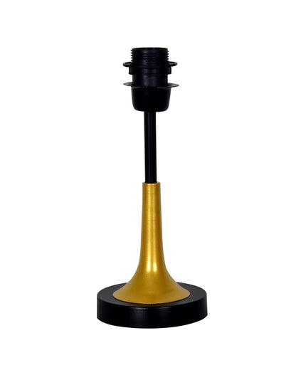 Rustic Farmhouse Metal Table Lamp Fabric Shade for Bedroom Living Room House Home Bedside Nightstand Office Family, Dual Color Trumpet Bell, Jute Cone