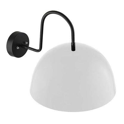 Metallic Pendant 10" Wall Sconce Gooseneck Retro Wall Light Fixtures for Bedroom Nightstand, Barn Warehouse