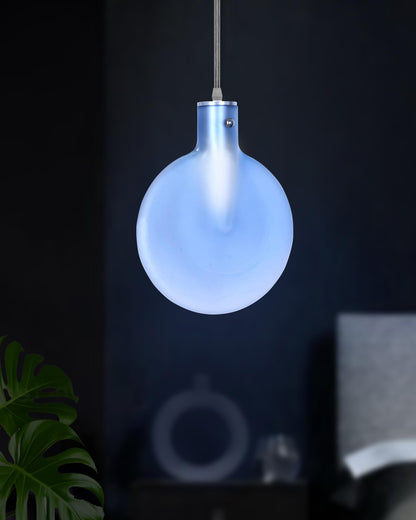 Nordic Postmodern Glass Hanging Lamp Chandelier Creativity Art Restaurant Ceiling Light G-9 Bulb Indoor Decorative Hanging Lantern for Crestaurant Bar Lighting