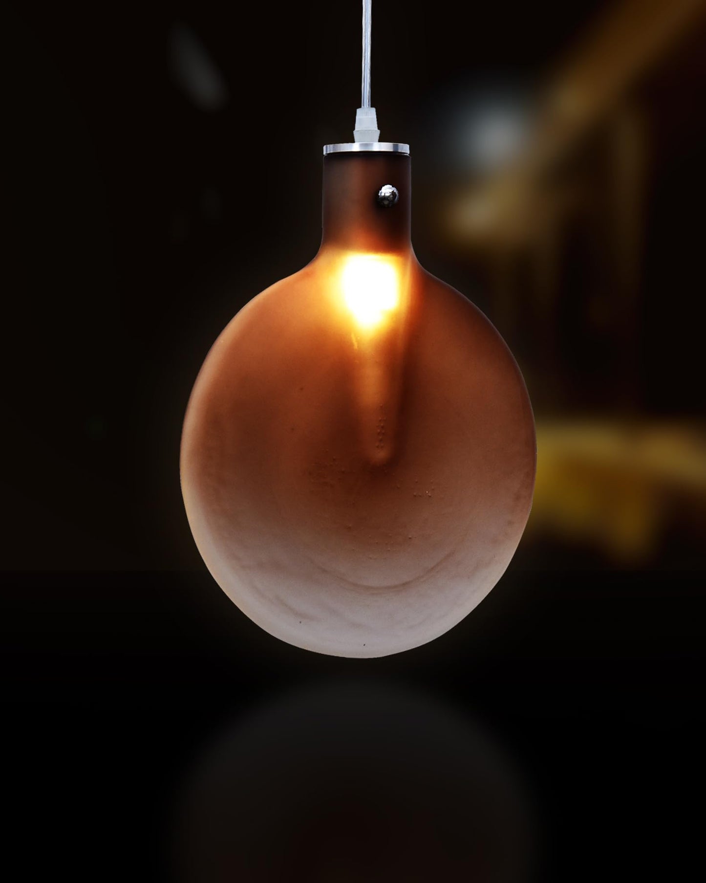 Nordic Postmodern Glass Hanging Lamp Chandelier Creativity Art Restaurant Ceiling Light G-9 Bulb Indoor Decorative Hanging Lantern for Crestaurant Bar Lighting