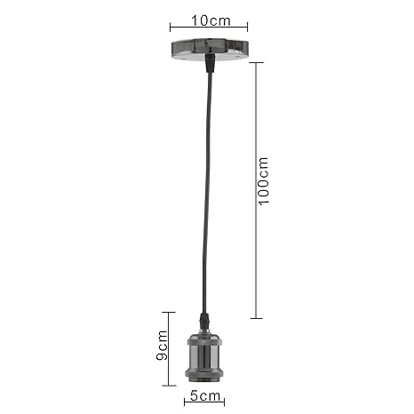 E26/ E27 Industrial Light Hanging Vintage Edison Pendant Lamp Metal