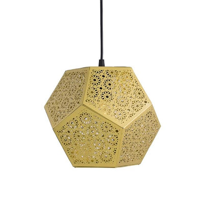 Cubist Hexagon Moroccan Hanging Light, Pendant Ceiling Light
