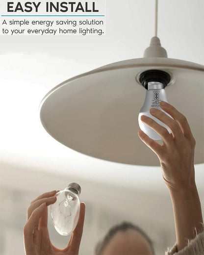 Homesake® B22 Light Bulbs Cool White 6000K 9W Standard Edison Base Bulb,for Bedroom Living Room, Energy Saving LED Light Bulb for Home, Office & Study Room