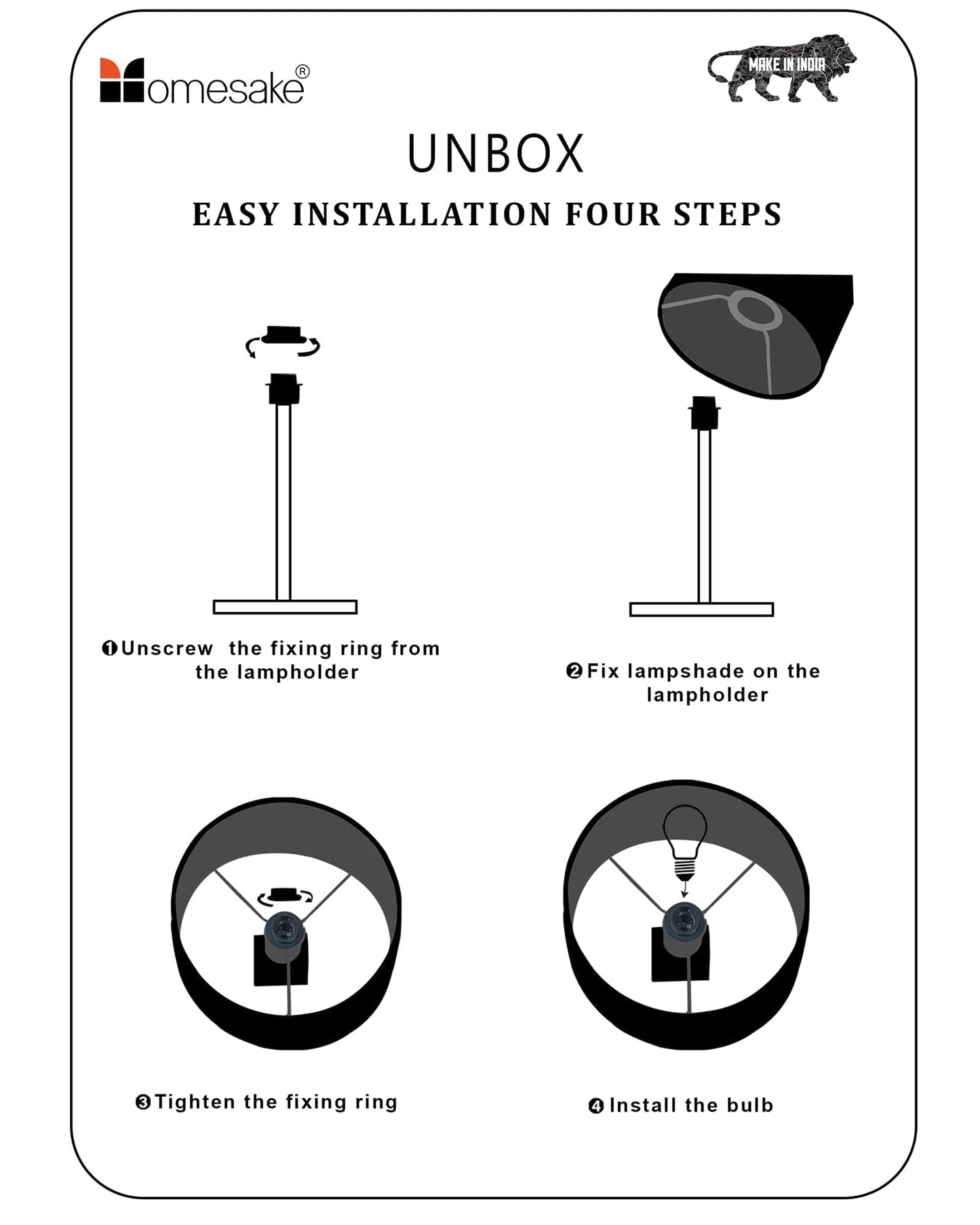 Homesake® Mid Century Modern Floor Lamp for Living Room | Hand turned | Corner Lamp for Living Room, Stand Lamp with Fabric Lampshade for Bedroom, Study Room and Office, (Vine and Flowers)