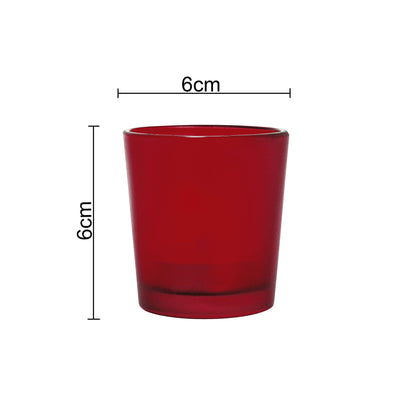 Homesake® Glass Candle Holder Stand With Candle, Pack of 10