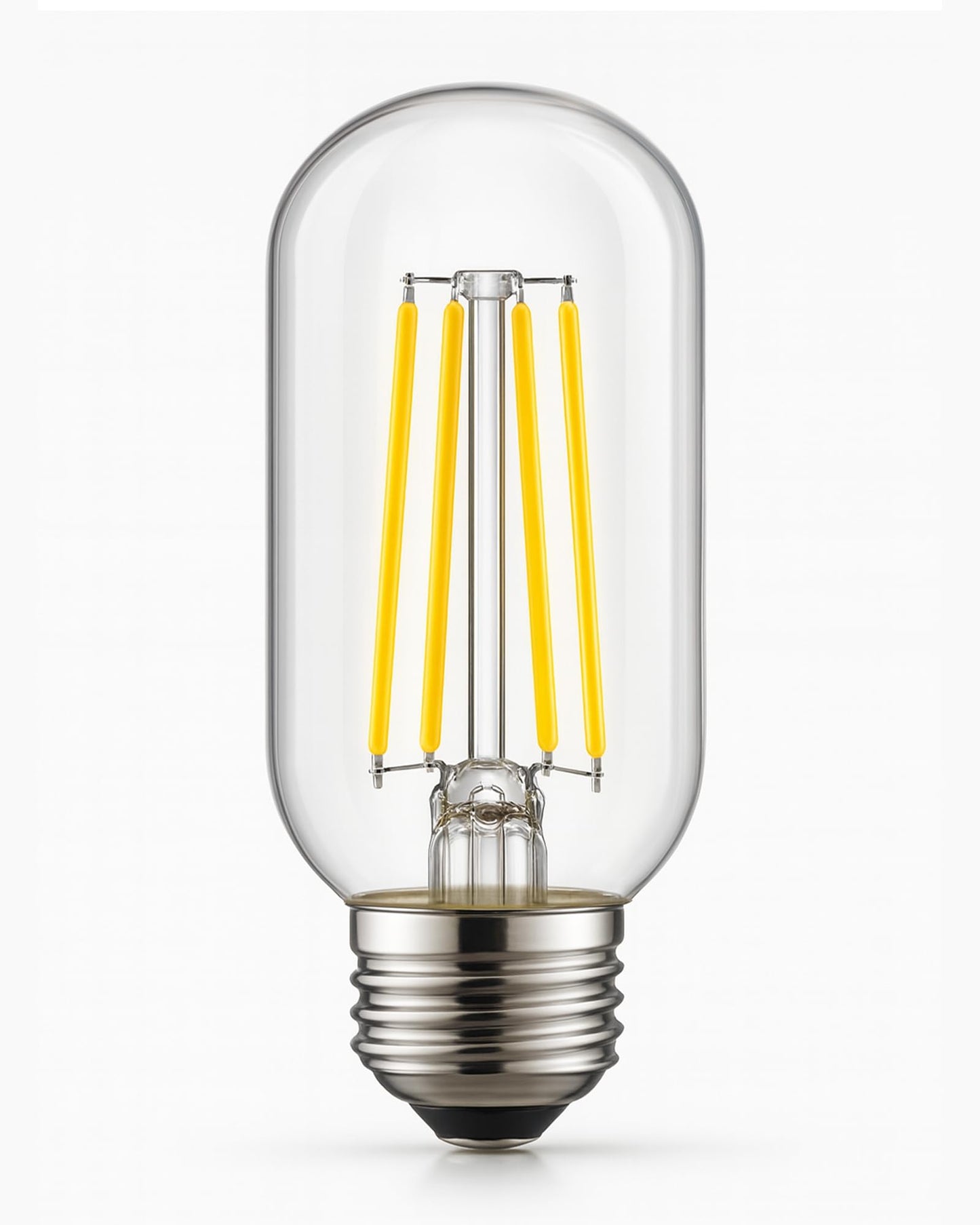 Homesake® T45 LED Filament Bulb 4W Warm White Vintage Tube Bulb for Home Décor, Pendant Lights, Wall Lamps & E27 Holder Fixtures | 360° Beam LED Light Bulb