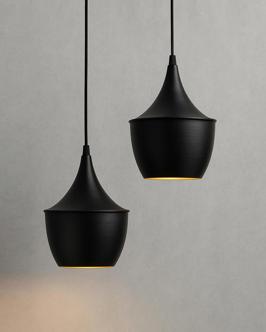 Homesake® E26/E27 Single Head Metal Pear Shade Pendant Vintage Hanging Ceiling Light, pack of 2