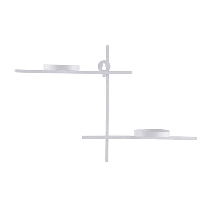 Homesake® White Scorching Ladder with Pair of Votive Red Wall Hanging Candle Tealight Holder, Set of 2