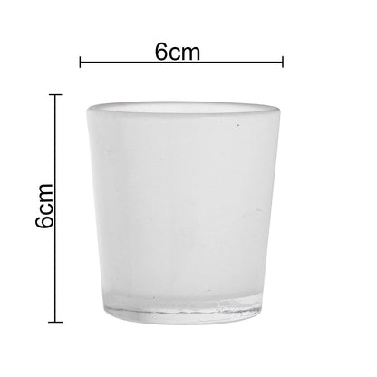 Homesake® Glass Candle Holder Stand With Candle, Pack of 10