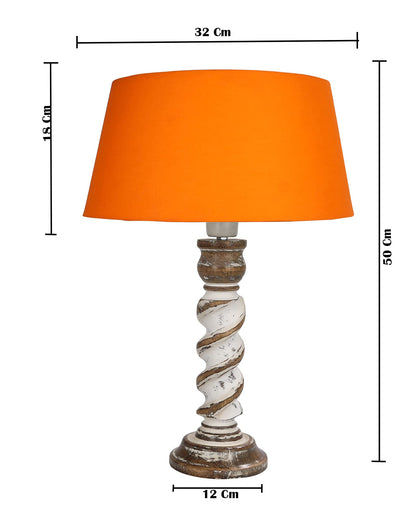 Signature Rustic Table Lamp set of 2, farmhouse Living Room Bedroom House Bedside Nightstand Home Office Reading Light, Rope Whitewash