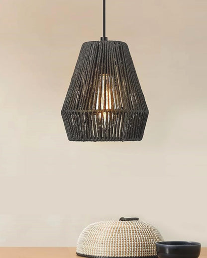 Homesake® Rattan Seagrass Raffia Kauna Paper Grass Wicker Lamp Premium Pendant Light | Livra Hanging Ceiling Lamp Handwoven, Paper Rope Boho Hand-Woven Lampshade for Home Decor, Beige, pumpkin