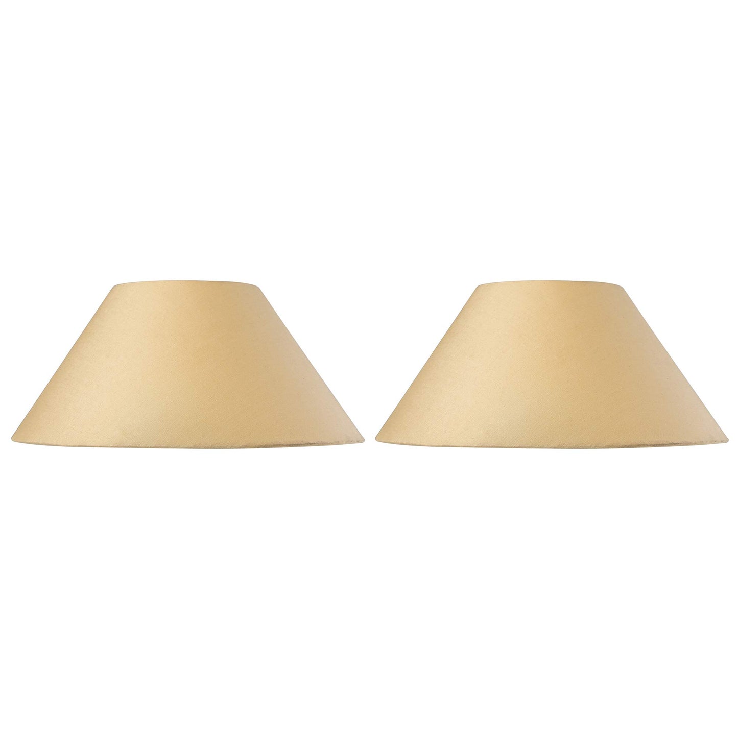 Homesake® Classic Golden Cone Cotton Shade, set of 2 (For E27, E14 and B-22 base)