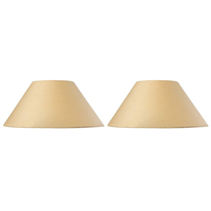 Homesake® Classic Golden Cone Cotton Shade, set of 2 (For E27, E14 and B-22 base)