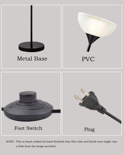 Homesake® Sky Dome Standing Lamps with Acrylic Shade | Modern Floor Lamp for Living Room, Bedrooms, Corner Lamp for Living Room | Standing Lampe (Straight)