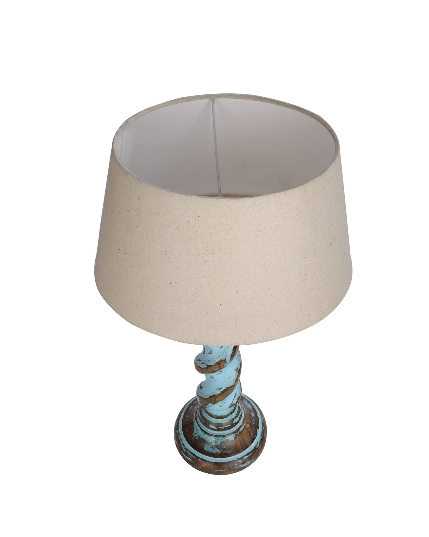 Signature Rustic Table Lamp set of 2, farmhouse Living Room Bedroom House Bedside Nightstand Home Office Reading Light, Rope Distress