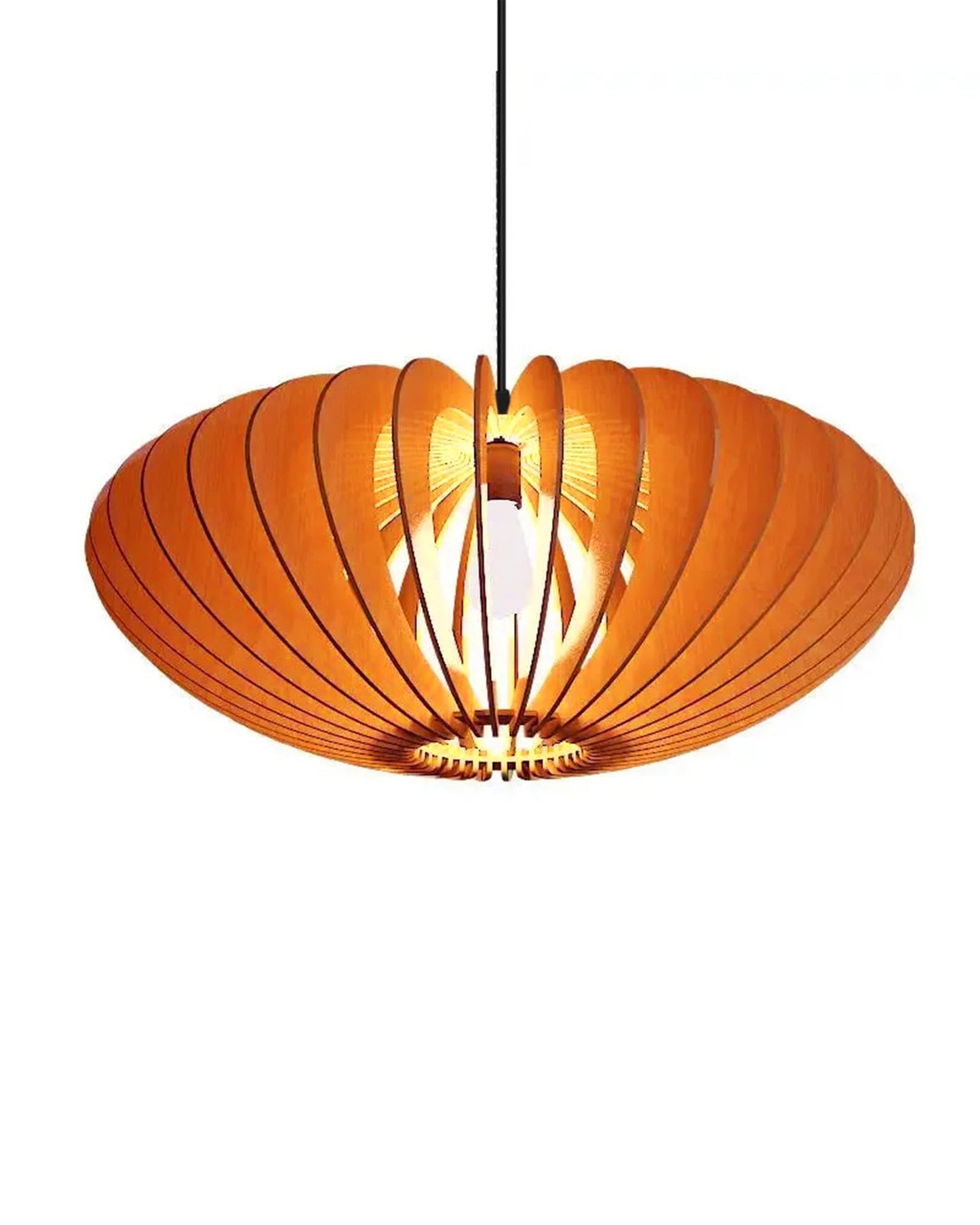 Homesake® Handcrafted Wooden Pendant lamp, Design Ceiling lamp,Hanging lamp Home decor Chandelier Light | E27 Bulb Included | Decoration for restaurants, Hotel, Home,Bedroom, Dining & Café