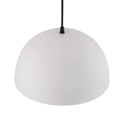 Homesake® Modern Hanging Dome Pendant Light | Minimalist Hanging Ceiling Lamp | White Metal Shade | Contemporary Home Decor Lighting Fixture | Ideal for Living Room, Dining Room, Kitchen, Bedroom