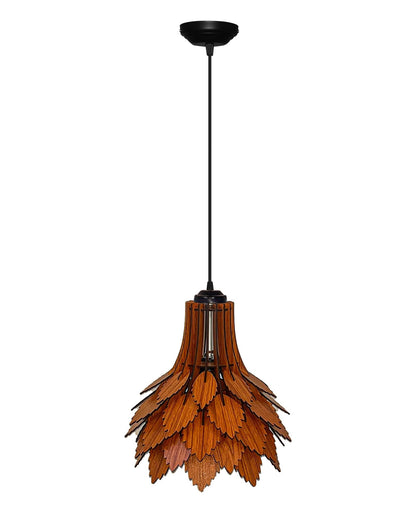 Homesake® Handcrafted Wooden Pendant lamp, Design Ceiling lamp,Hanging lamp Home decor Chandelier Light | E27 Bulb Included | Decoration for restaurants, Hotel, Home,Bedroom, Dining & Café
