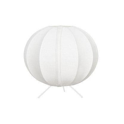 Homesake® Traditional Style Design Living Room Silk Fabric Table Lamp for Home and Hotel Decoration Ball Shade Silk Restaurant Table Lamps White