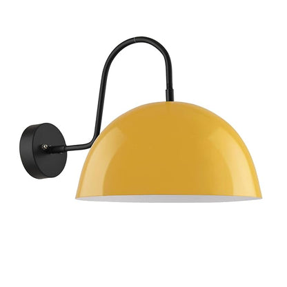 Metallic Pendant 10" Wall Sconce Gooseneck Retro Wall Light Fixtures for Bedroom Nightstand, Barn Warehouse