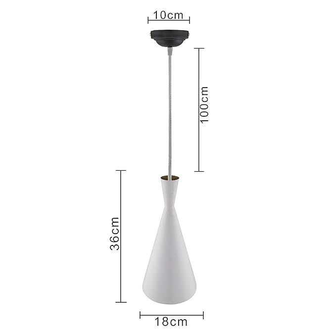 Modern Hanging Light, E26/27 Nordic Pendant Lamp, Inverted Cone Shaped Kitchen, Bedroom, Living Room Ceiling Lamp