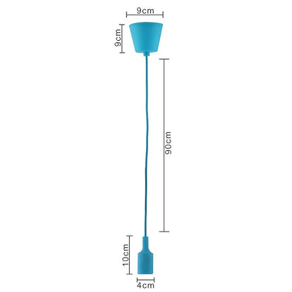 2pcs E27 Socket Chandelier Lamp Light Fixture,Hanging Silicone Holder Adjustable Modern Pendant Ceiling Lamp