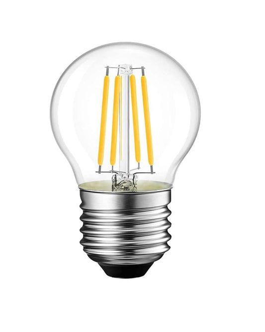 Homesake® Edison Tungsten Filament Round Antique Glass G45 Light Bulbs Vintage Base E27 Bulb Yellow Light For Home Decoration Living Room/Hall/Balcony/Restaurant Bar Lighting