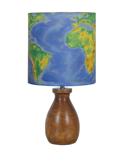 Homesake® Dovel Pot Modern Table Lamp, Wooden Base Modern Fabric Lampshade for Home Office Cafe Restaurant, Dovel Pot, Rabbit