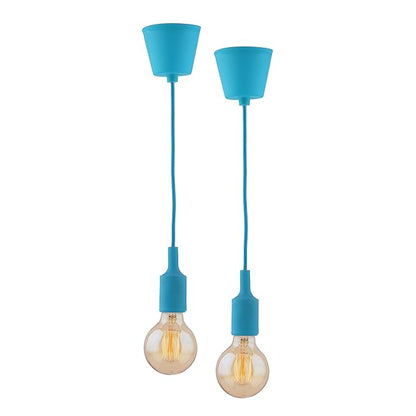 2pcs E27 Socket Chandelier Lamp Light Fixture,Hanging Silicone Holder Adjustable Modern Pendant Ceiling Lamp