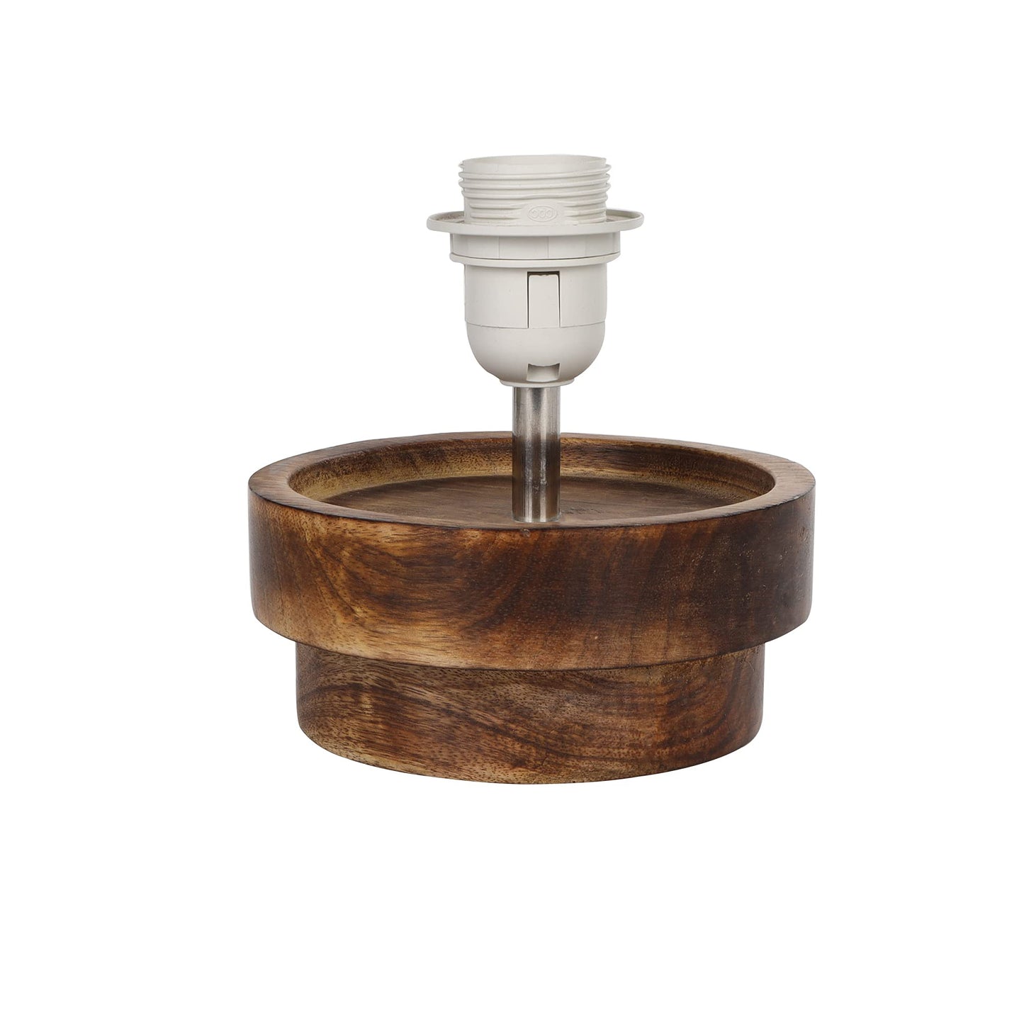 Modern Zen Wooden Lampshade Nightstand Lamps, Antique Base E27 Creative Reading Bedside Lamps Ideal for Bedroom, Concentric
