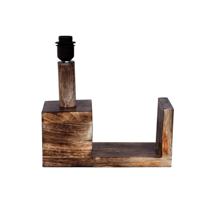 Rustic Book Shelf Table Lamp Bedside Antique Desk Lamps for Living Bedroom Study Night Desk Lamp E27 Holder, Fabric Shade