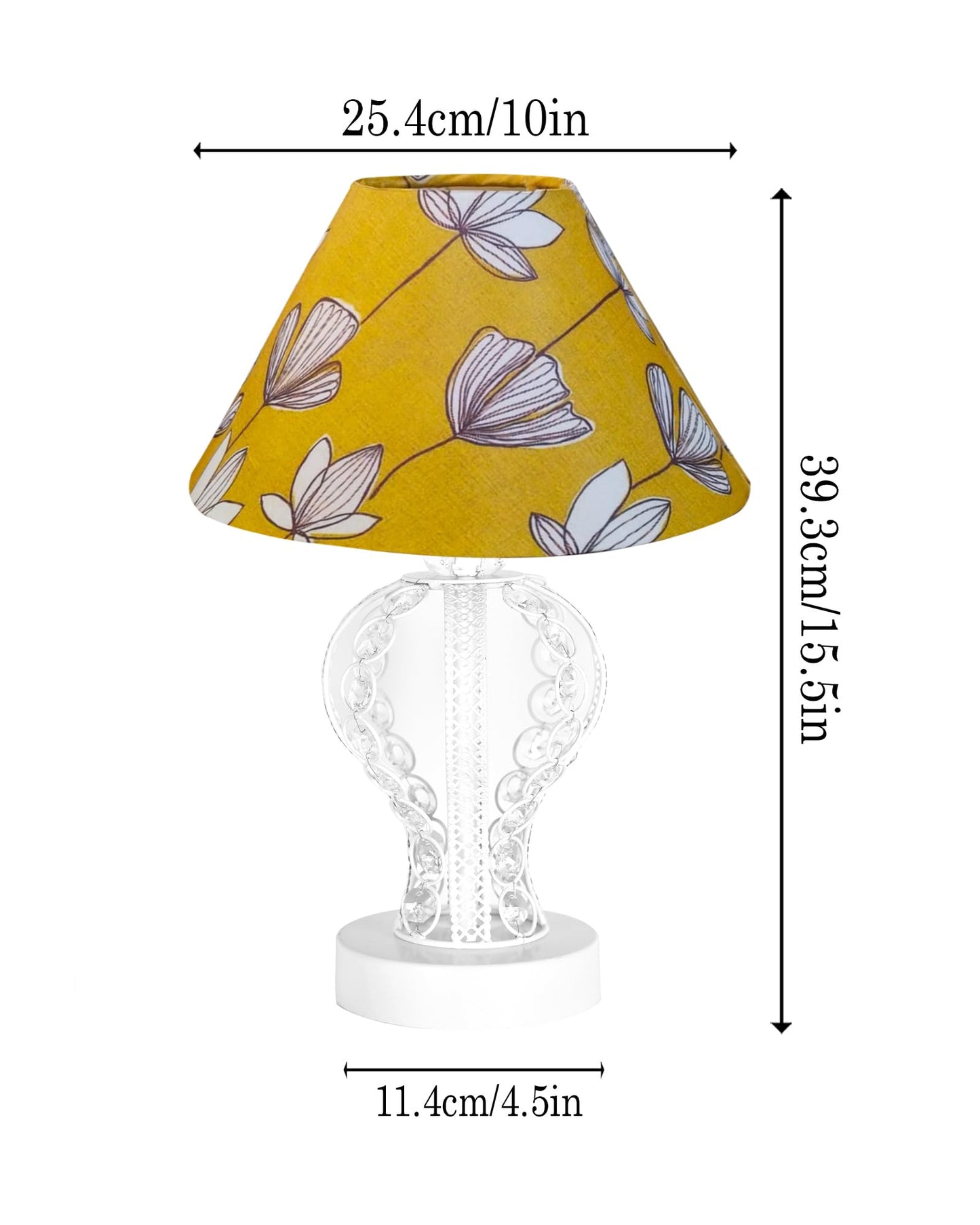 Modern Round Small Crystal Table Lamp,Contemporary Bedroom Bedside Nightstand Lamp,Desk Globe Lamp for Living Room Girls Kids Room, Strippy Vase , Grey Pleated