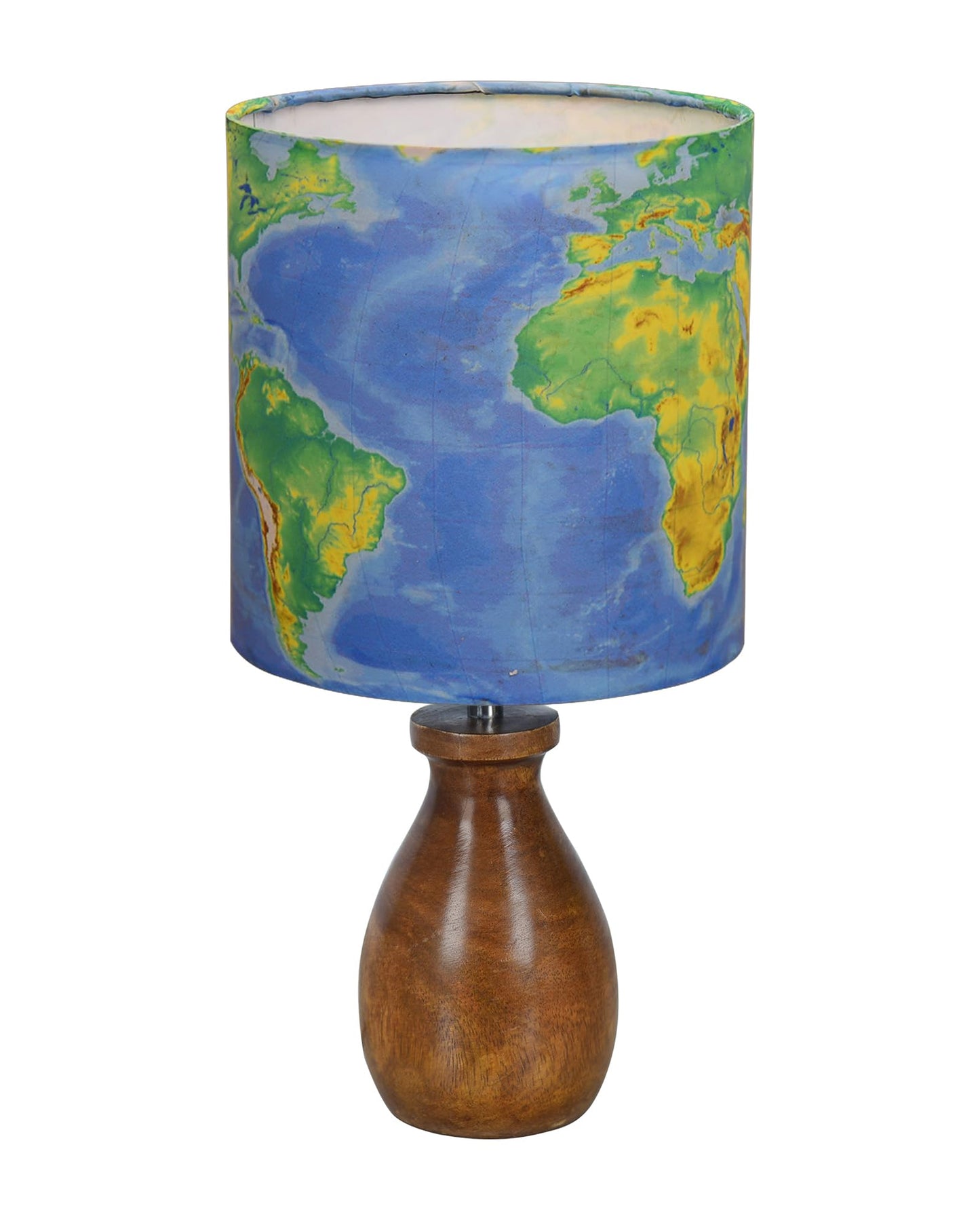 Homesake® Dovel Pot Modern Table Lamp, Wooden Base Modern Fabric Lampshade for Home Office Cafe Restaurant, Dovel Pot, Rabbit