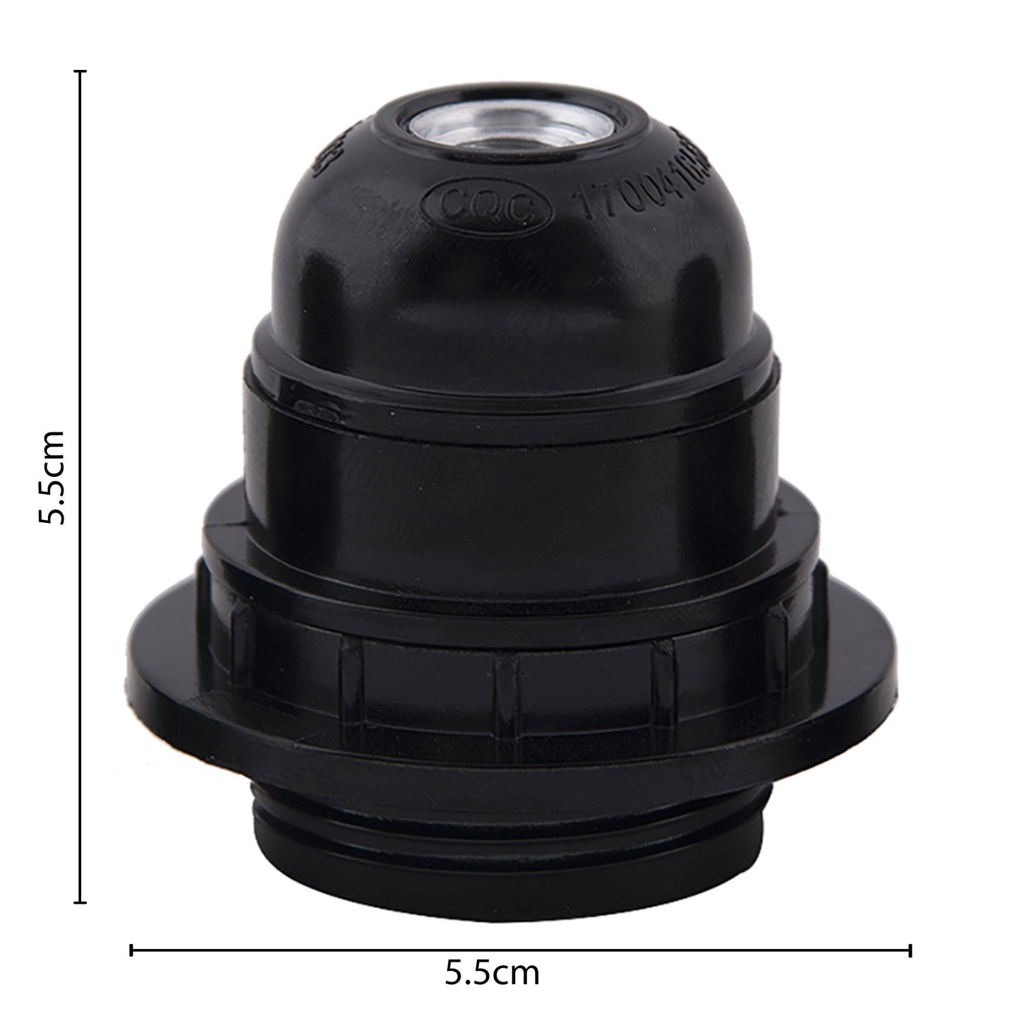 Edison Screw type holder, E27 black ring type for table lamps,PACK OF 3PCS