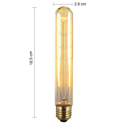 Homesake® Test Tube Shape Edison Tungsten Filament Vintage Antique Light Bulb E27 T185mm