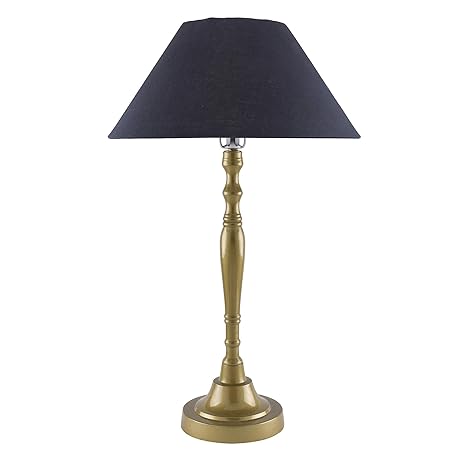 Imperial nickel brushed lamp with shade