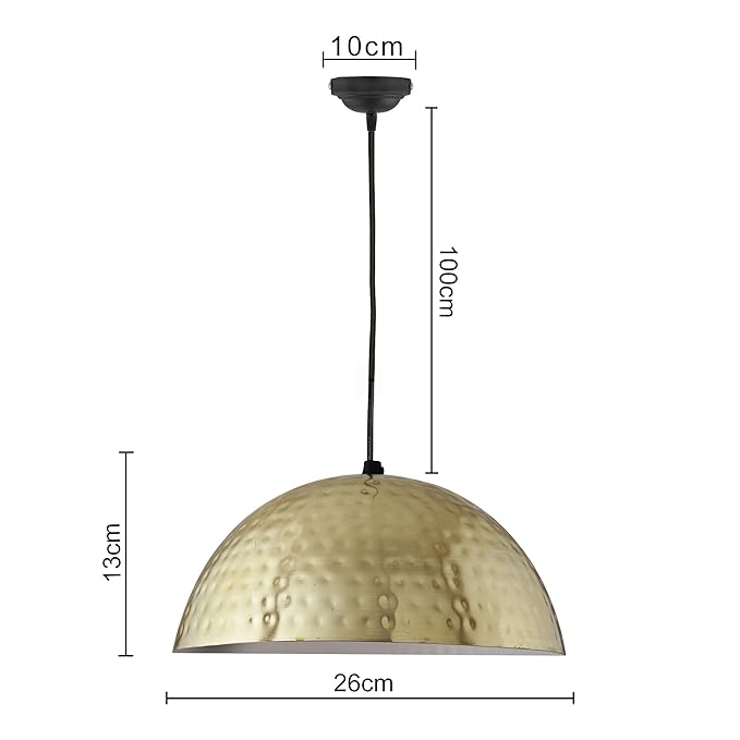 Classic Hammered Pendant Light, Rose Gold, Hanging Lights
