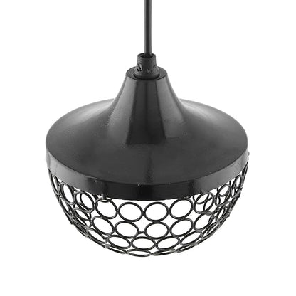 Matt black Crystal hanging goblet light, ceiling light, Nordic E27 pendant