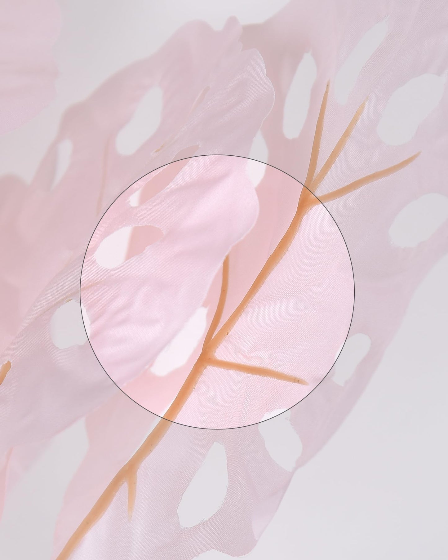 Homesake® Faux Long Monstera Leaf Stems, Set of 2 Artificial Branches with 5 Sticks Each, Pot Not Included, Decorative Plant for Vase, Tabletop, Living Room, Home Décor, Green