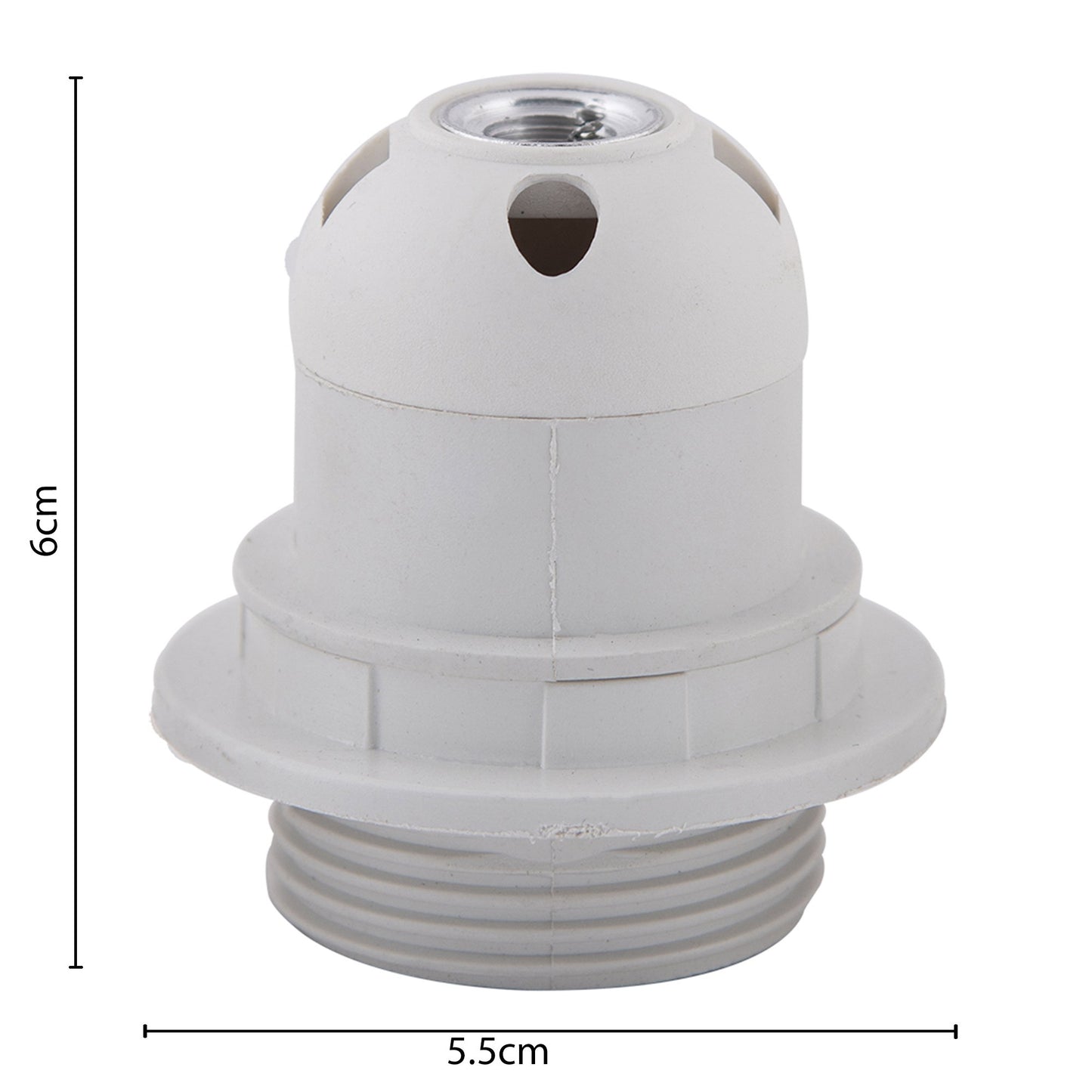 Edison Screw type holder, E27 white ring type for table lamps,PACK OF 3PCS