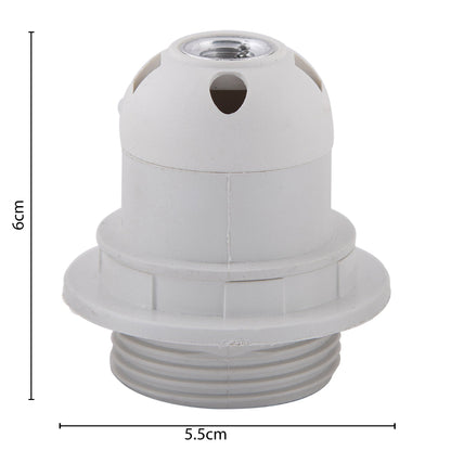 Edison Screw type holder, E27 white ring type for table lamps,PACK OF 3PCS