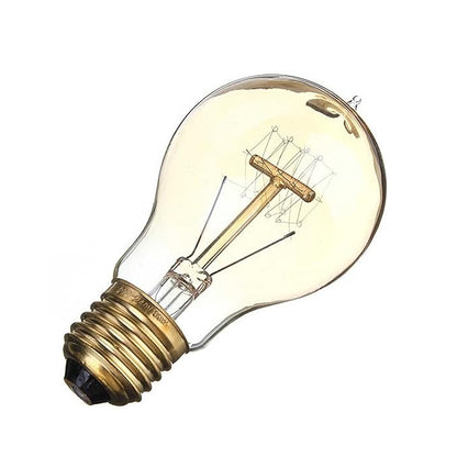 Filament A19 Vintage Edison Light Bulb, Quad-Loop Antique hanging light, E27 Base