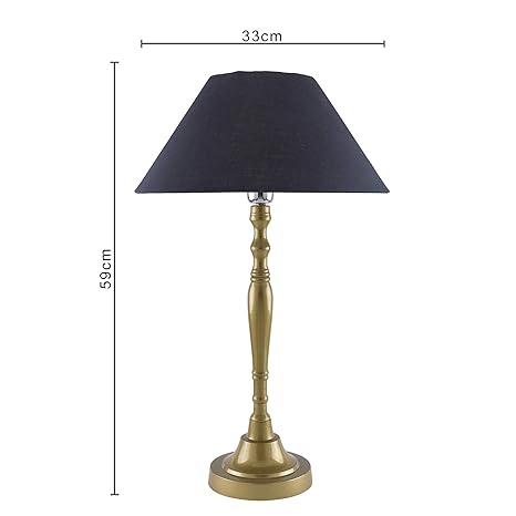 Imperial nickel brushed lamp with shade