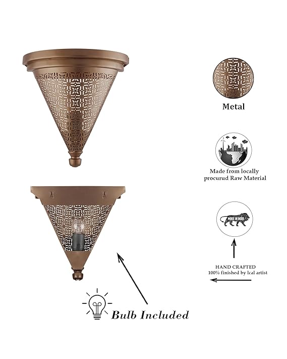 Moroccan Wall Trophy Cube Pattern Light shades, Engraved Wall Sconce Light, Antique Handmade