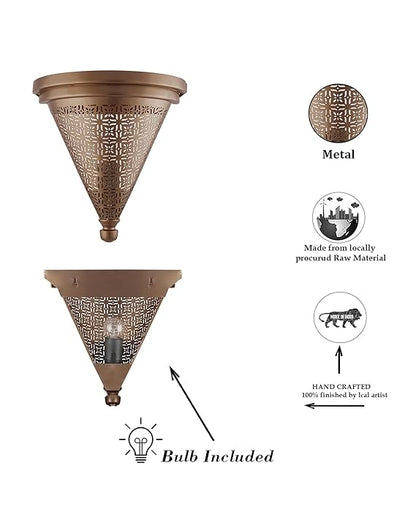 Moroccan Wall Trophy Cube Pattern Light shades, Engraved Wall Sconce Light, Antique Handmade
