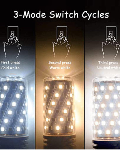 Homesake® 6 Watt, 3 in 1 Multicolor Led Bulb, Cool White, Warm White, Neutral White LED Bulb, E27