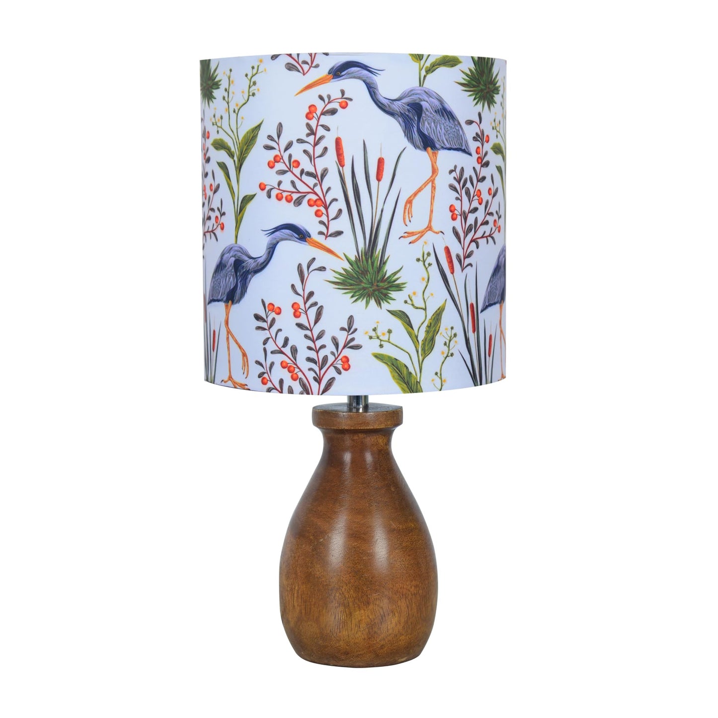 Homesake® Dovel Pot Modern Table Lamp, Wooden Base Modern Fabric Lampshade for Home Office Cafe Restaurant, Dovel Pot, Rabbit