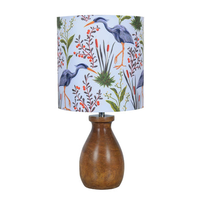 Homesake® Dovel Pot Modern Table Lamp, Wooden Base Modern Fabric Lampshade for Home Office Cafe Restaurant, Dovel Pot, Rabbit