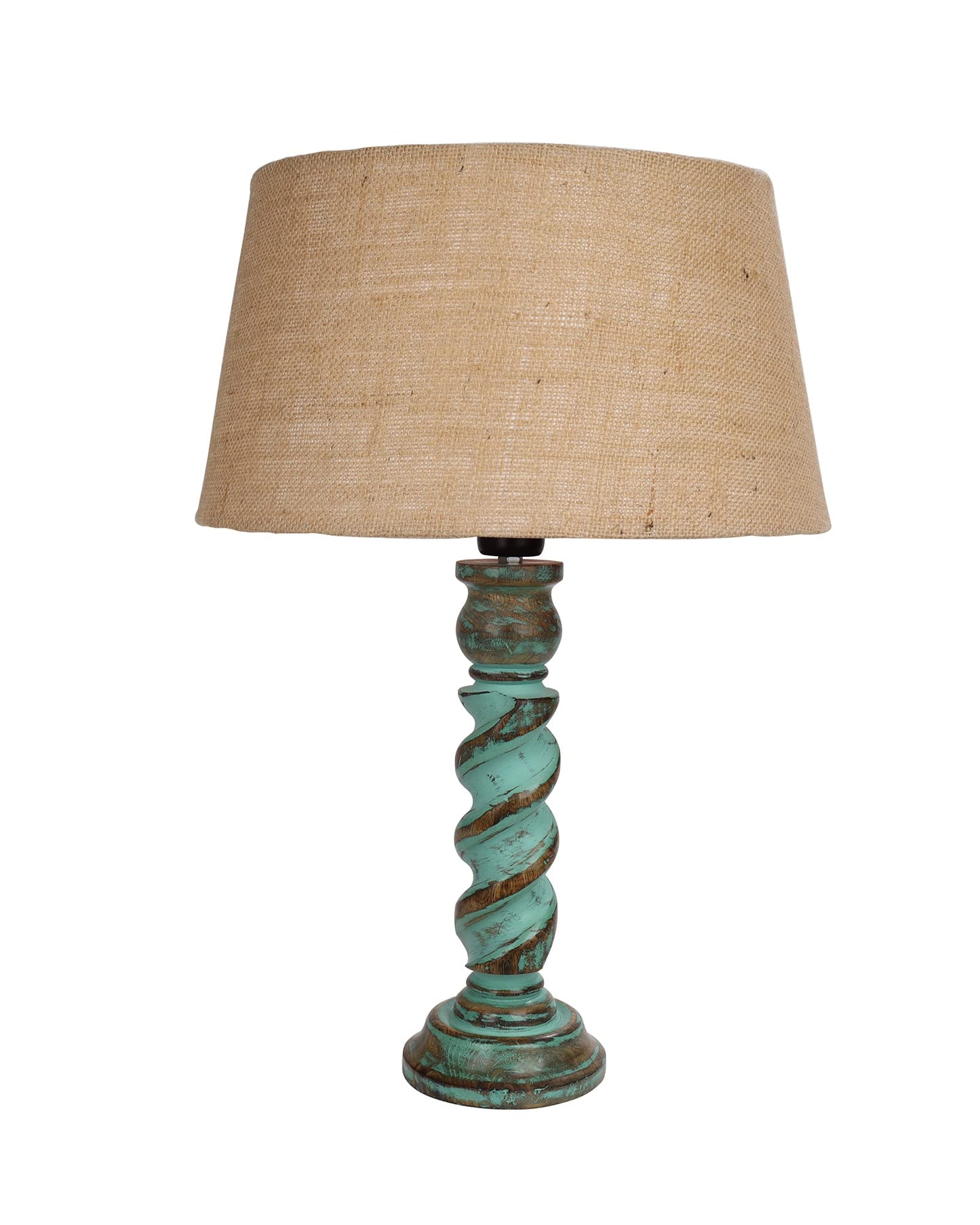 Signature Rustic Table Lamp set of 2, farmhouse Living Room Bedroom House Bedside Nightstand Home Office Reading Light,Rope
