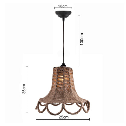 Homesake® Knitted Rope Spiral Touch Hanging Light, Pendant Light for home Decor, Bedroom,Living Room